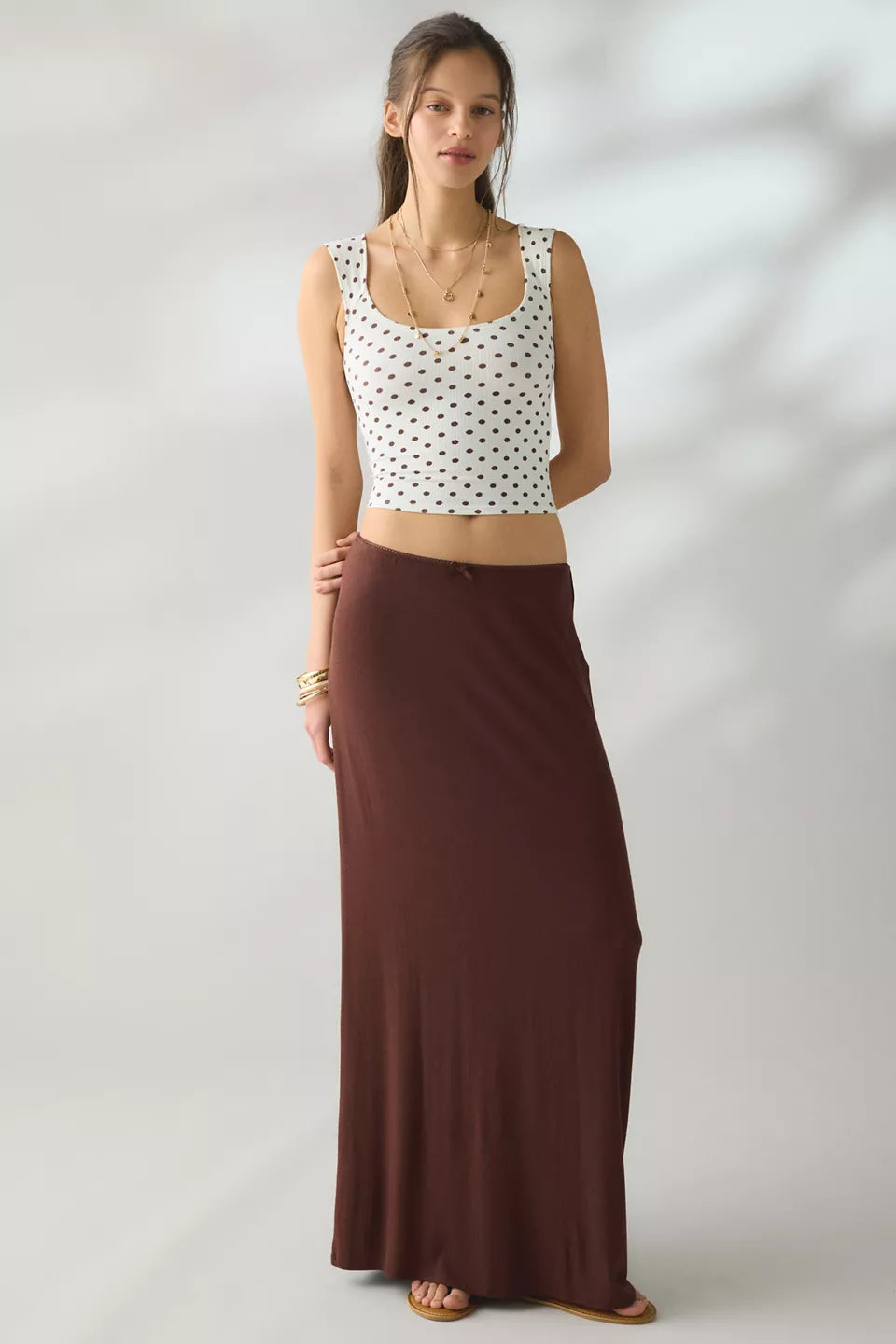 Women's Ribbed Square Neck Cropped Tank Top
