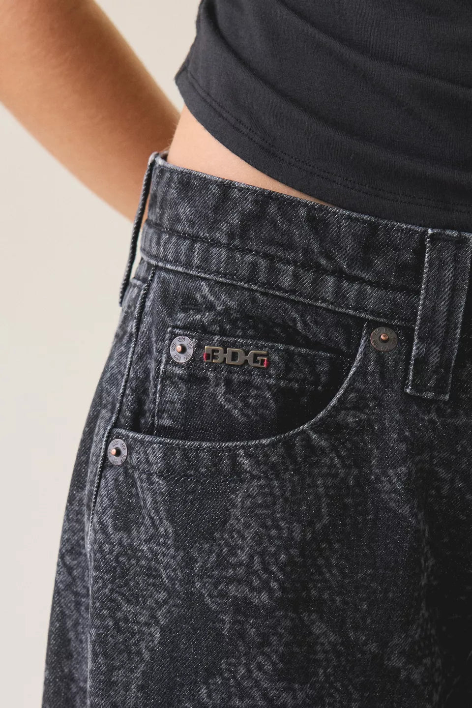Women's Kayla Printed Low-Rise Baggy Jeans