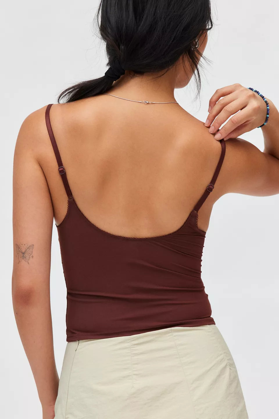 Women's Je T'aime Mesh Cropped Cami