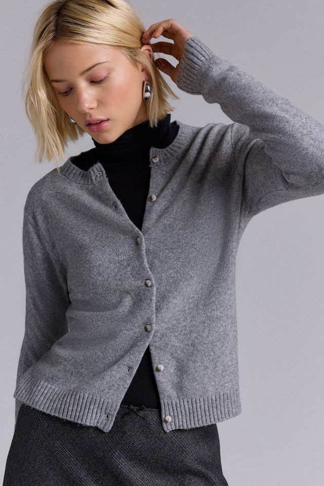 Kimchi Blue Women's Rachel Cropped Button-Up Cardigan
