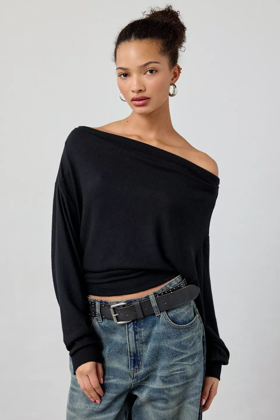 Women's Clarity Cozy Knit Off-The-Shoulder Top