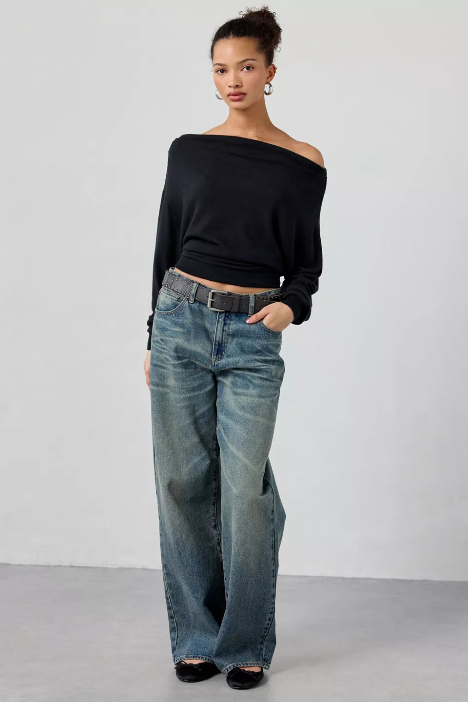 Women's Clarity Cozy Knit Off-The-Shoulder Top