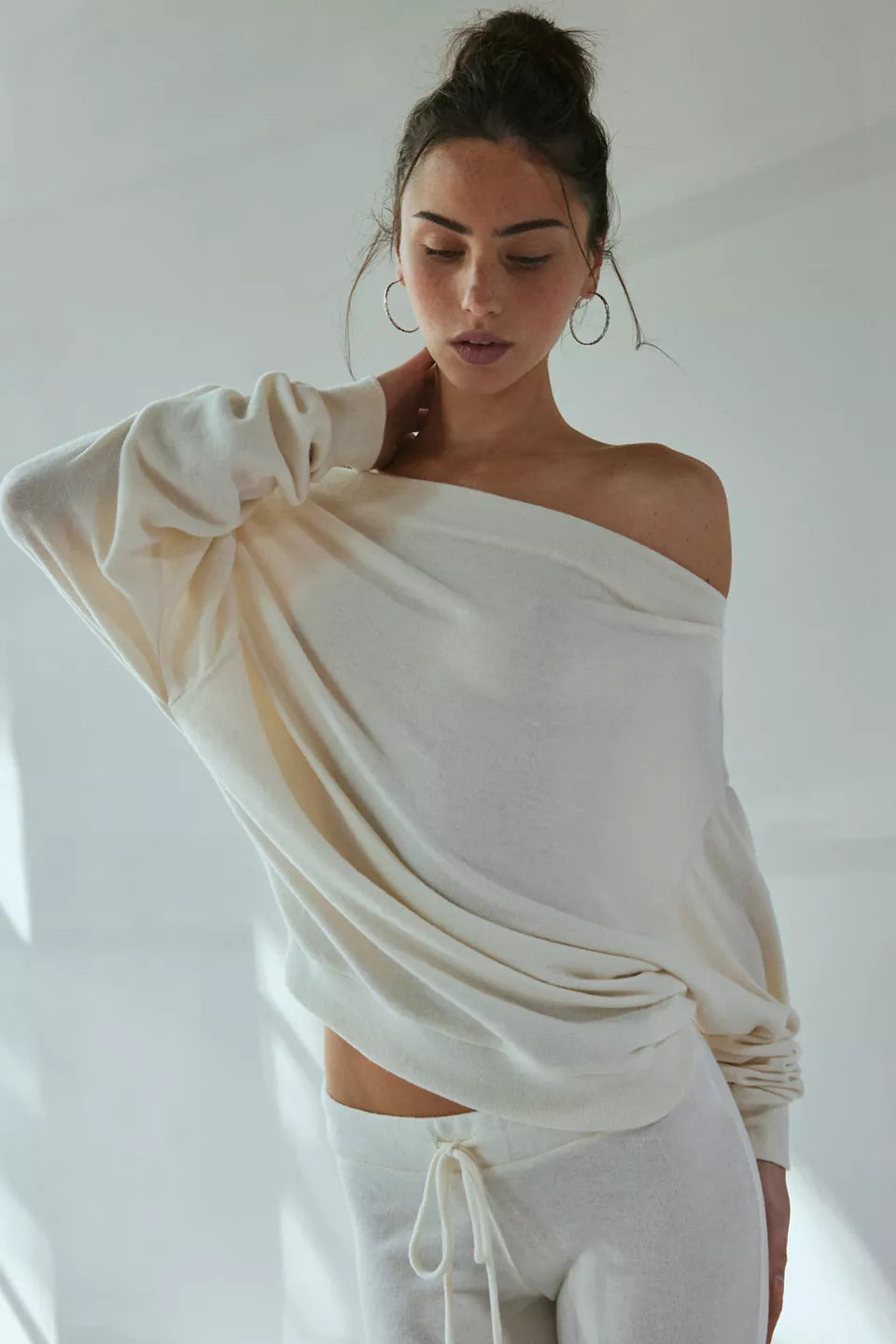 Women's Clarity Cozy Knit Off-The-Shoulder Top