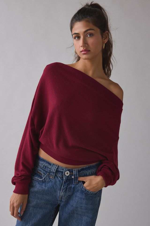 Out From Under Women's Clarity Cozy Knit Off-The-Shoulder Top