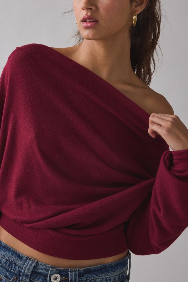 Out From Under Women's Clarity Cozy Knit Off-The-Shoulder Top