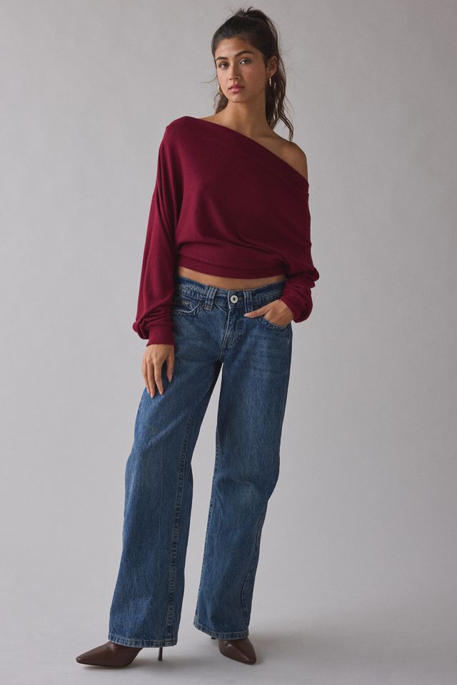 Out From Under Women's Clarity Cozy Knit Off-The-Shoulder Top