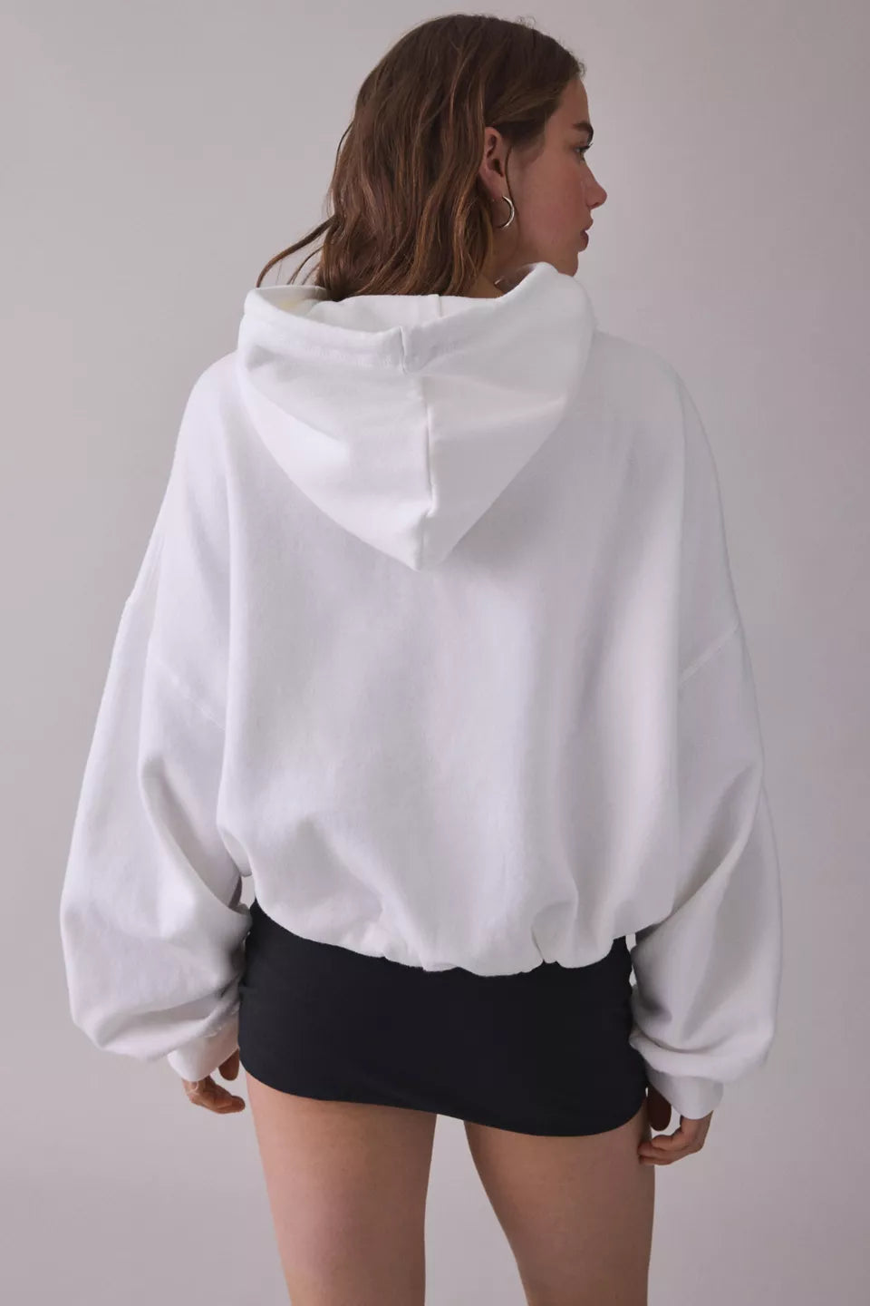 Women's Try Me Bubble Cropped Hoodie Sweatshirt