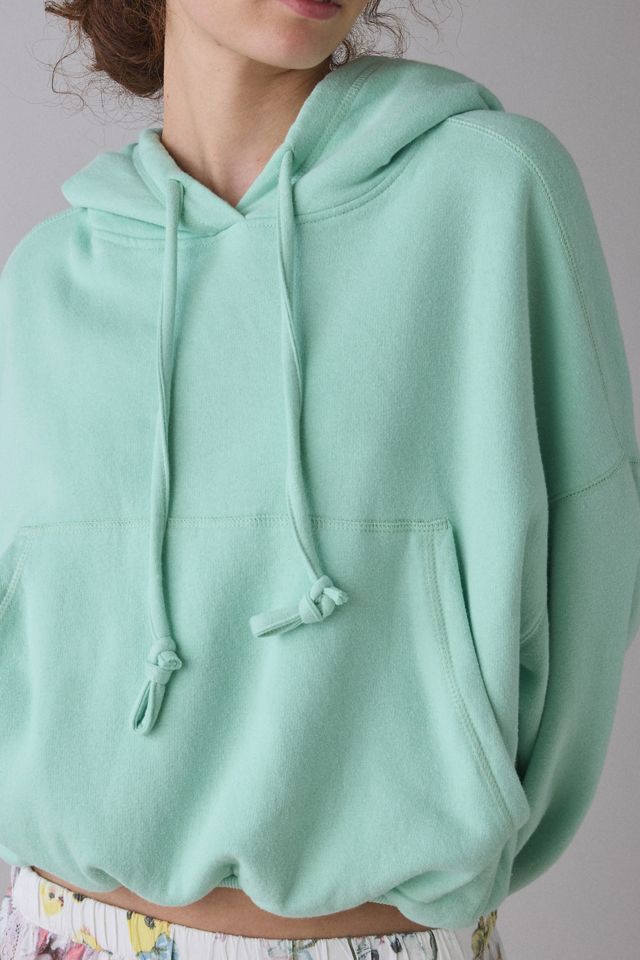 Out From Under Women's Try Me Bubble Cropped Hoodie Sweatshirt