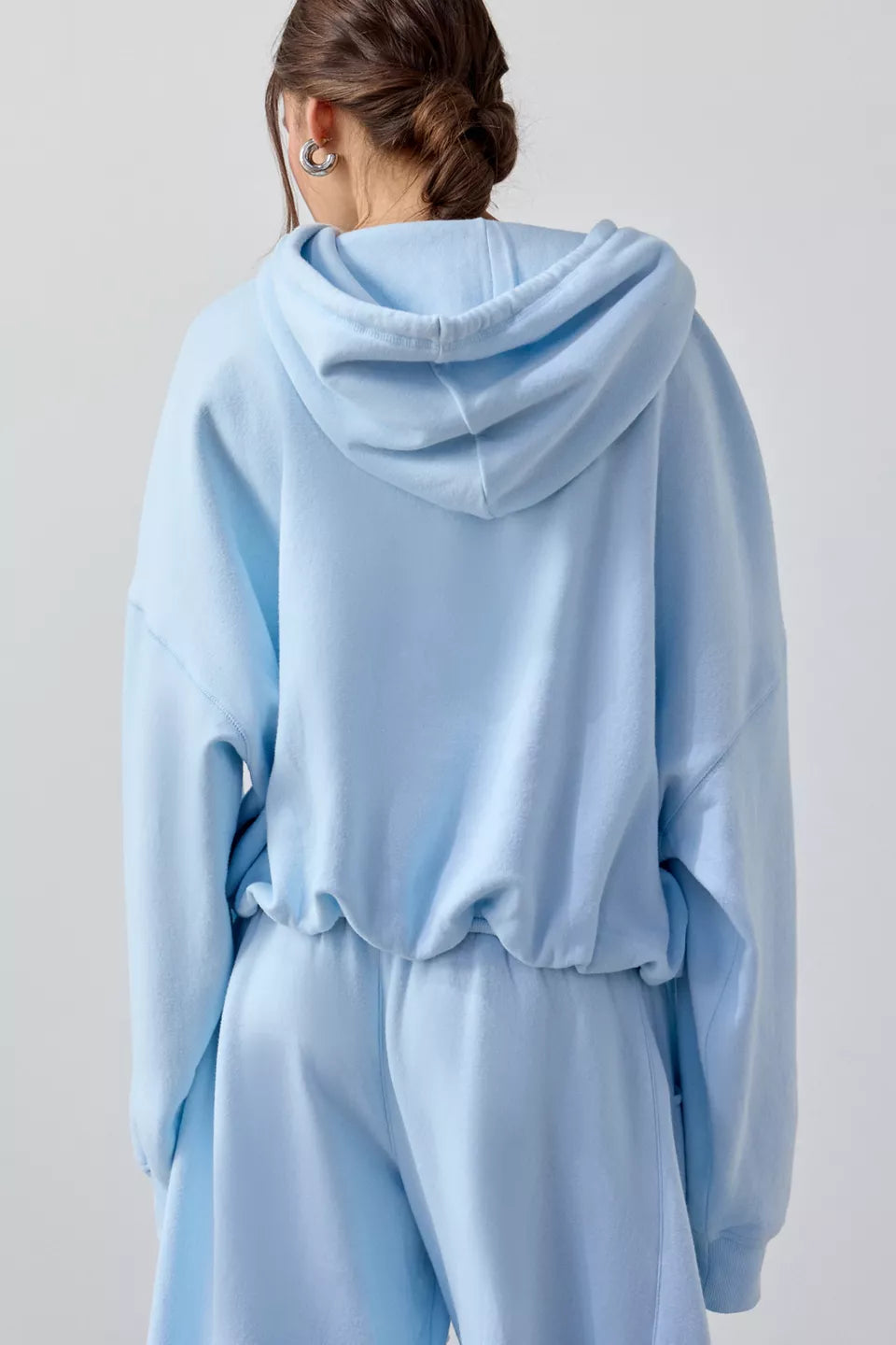 Women's Try Me Bubble Cropped Hoodie Sweatshirt