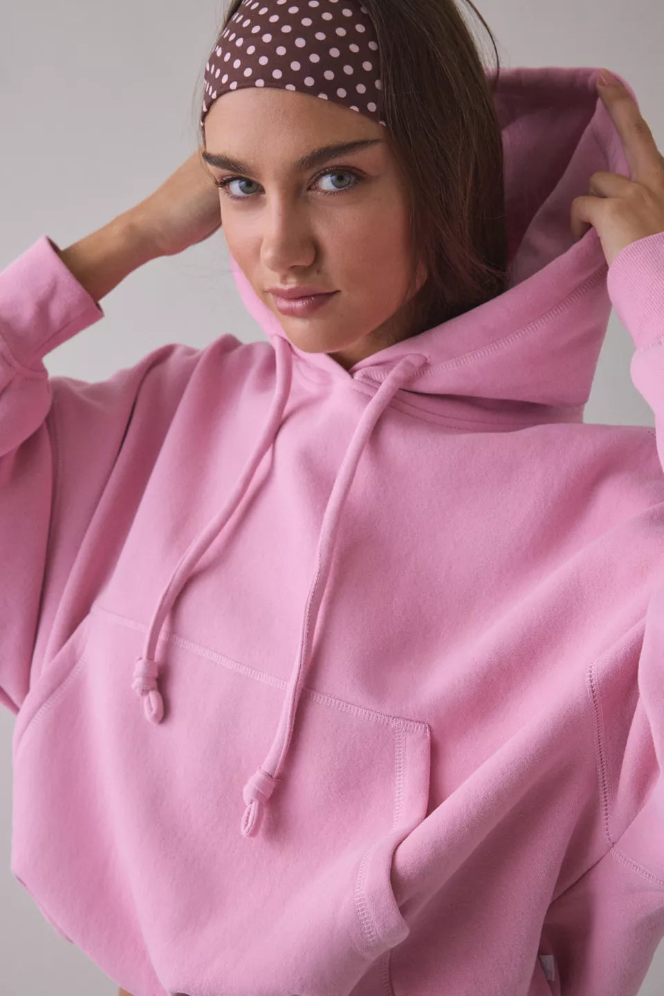 Women's Try Me Bubble Cropped Hoodie Sweatshirt
