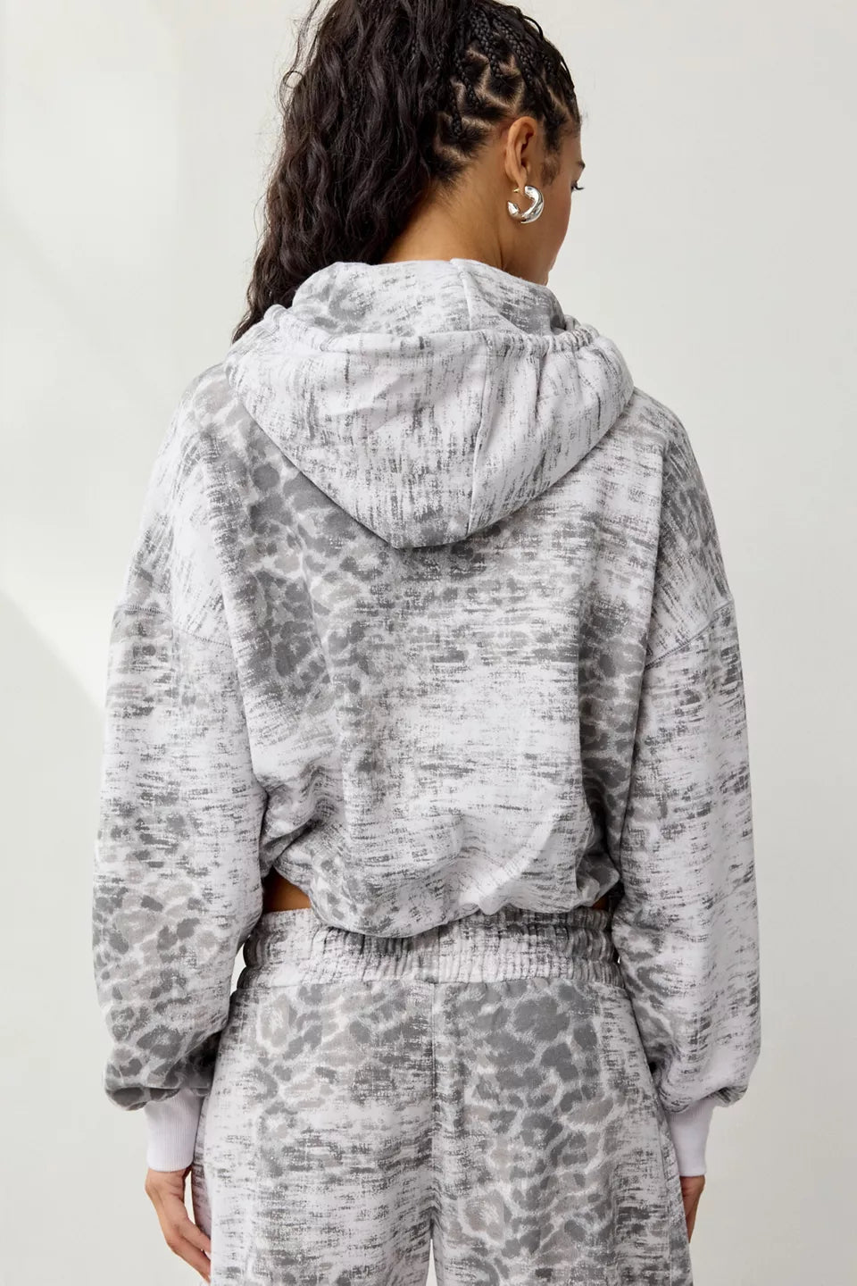 Women's Try Me Bubble Cropped Hoodie Sweatshirt