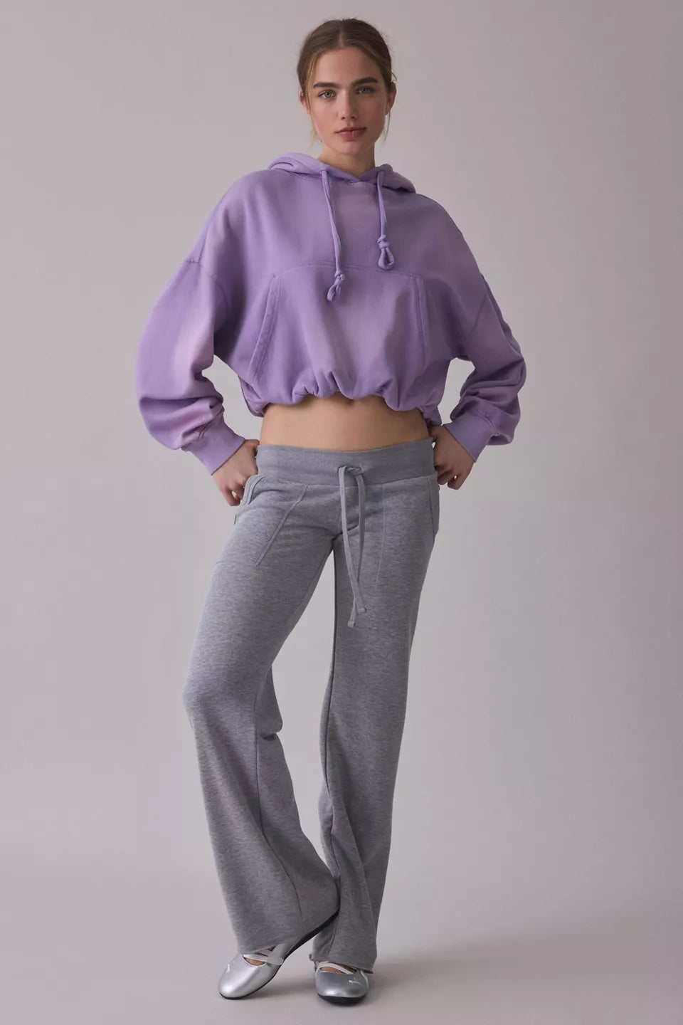 Women's Try Me Bubble Cropped Hoodie Sweatshirt