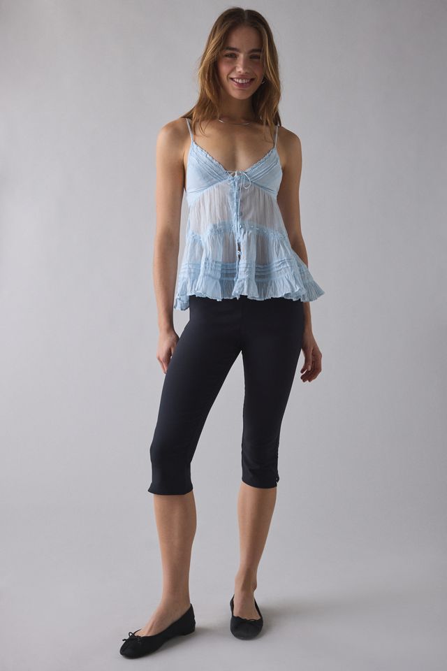 Kimchi Blue Women's Tara Embroidered Cotton Babydoll Cami