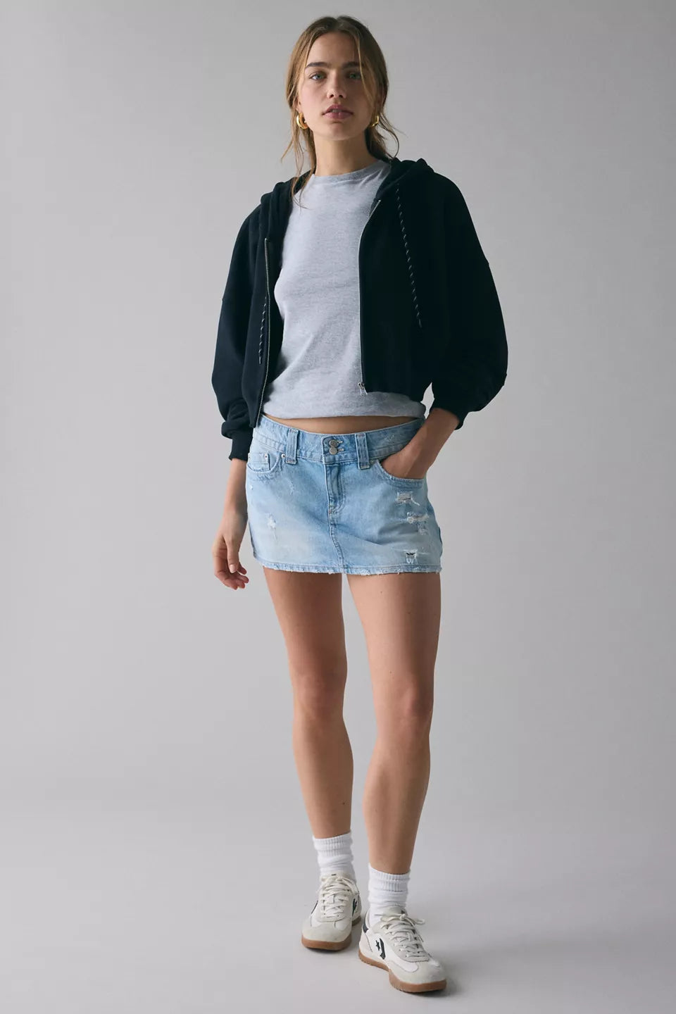 BDG Women's Short Sleeve Solid Spill The Tee