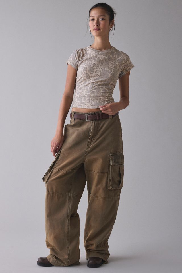 BDG Women's Printed Short Sleeve Spill The Tee