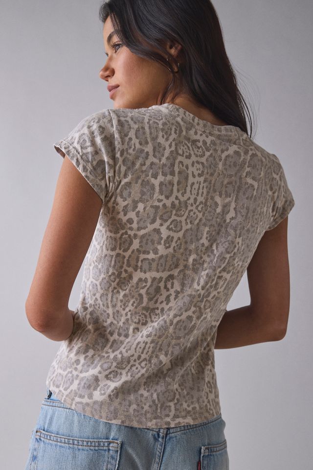 BDG Women's Printed Short Sleeve Spill The Tee