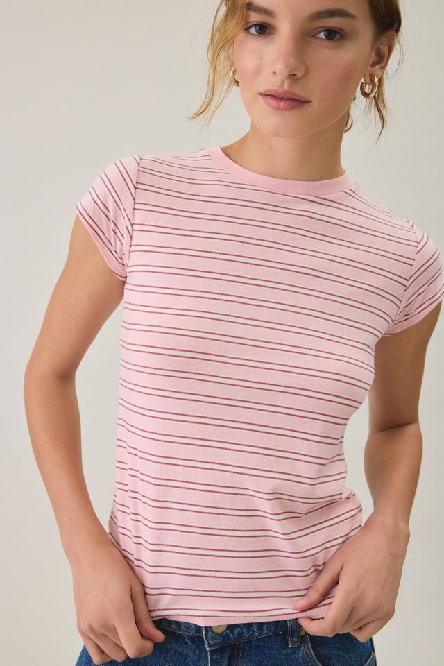 BDG Women's Spill The Printed Short Sleeve Tee