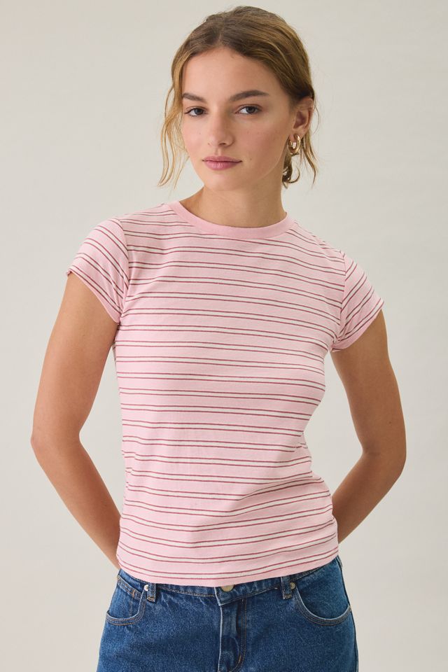 BDG Women's Spill The Printed Short Sleeve Tee