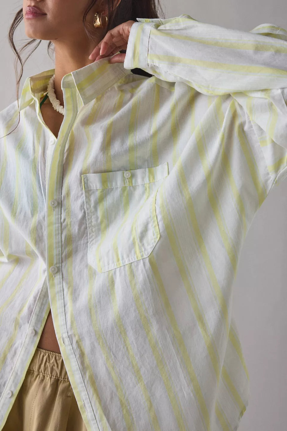 Women's Alex Breezy Cotton Oversized Button-Down Shirt