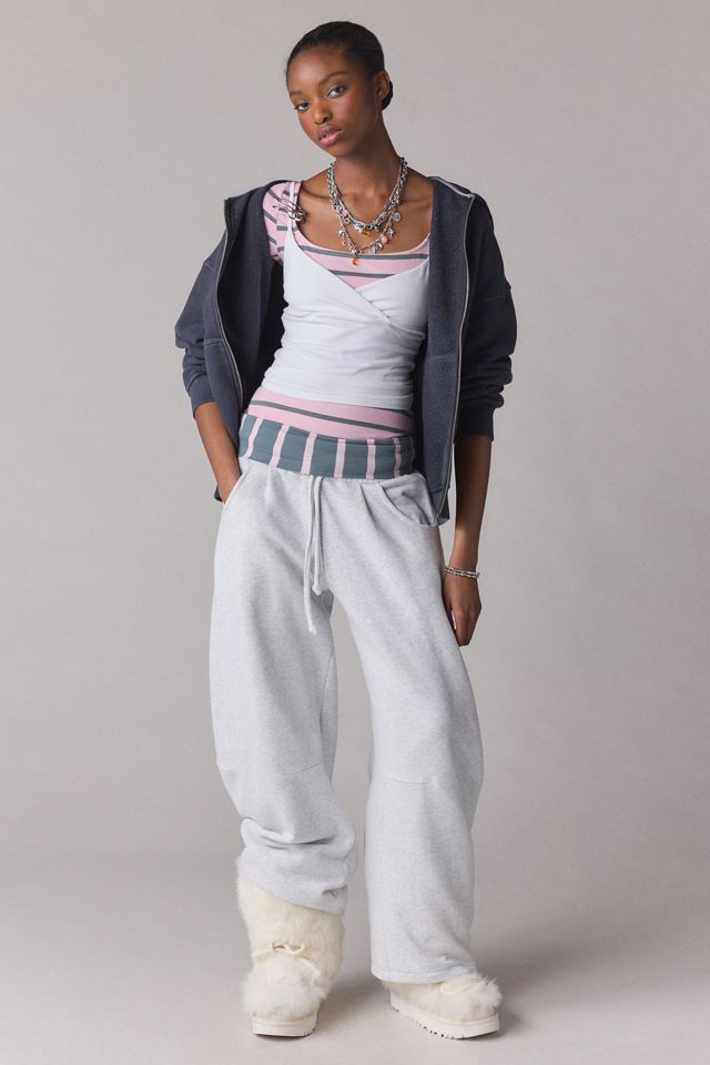 Out From Under Women's Essential Barrel Leg Full Length Sweatpants