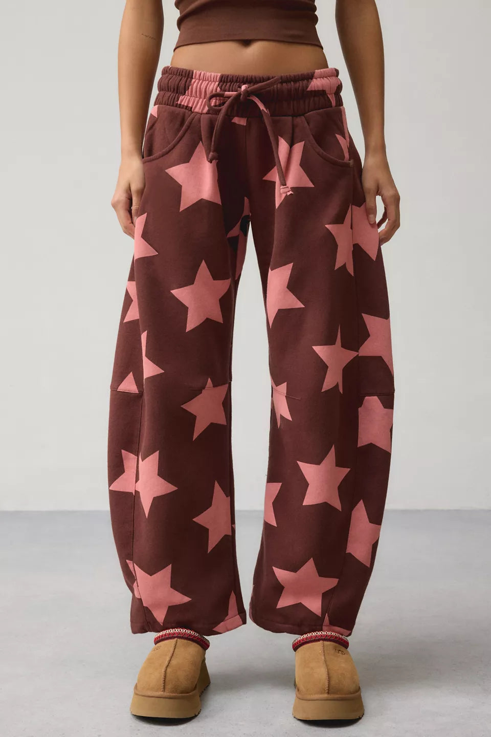 Women's Essential Barrel Leg Full Length Sweatpants