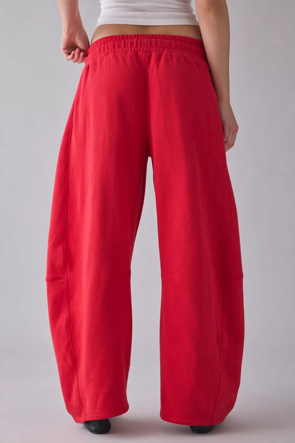 Women's Essential Barrel Leg Full Length Sweatpants