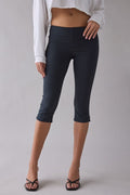 Kimchi Blue Women's Ellie Mid-Rise Stretch Capri Pants