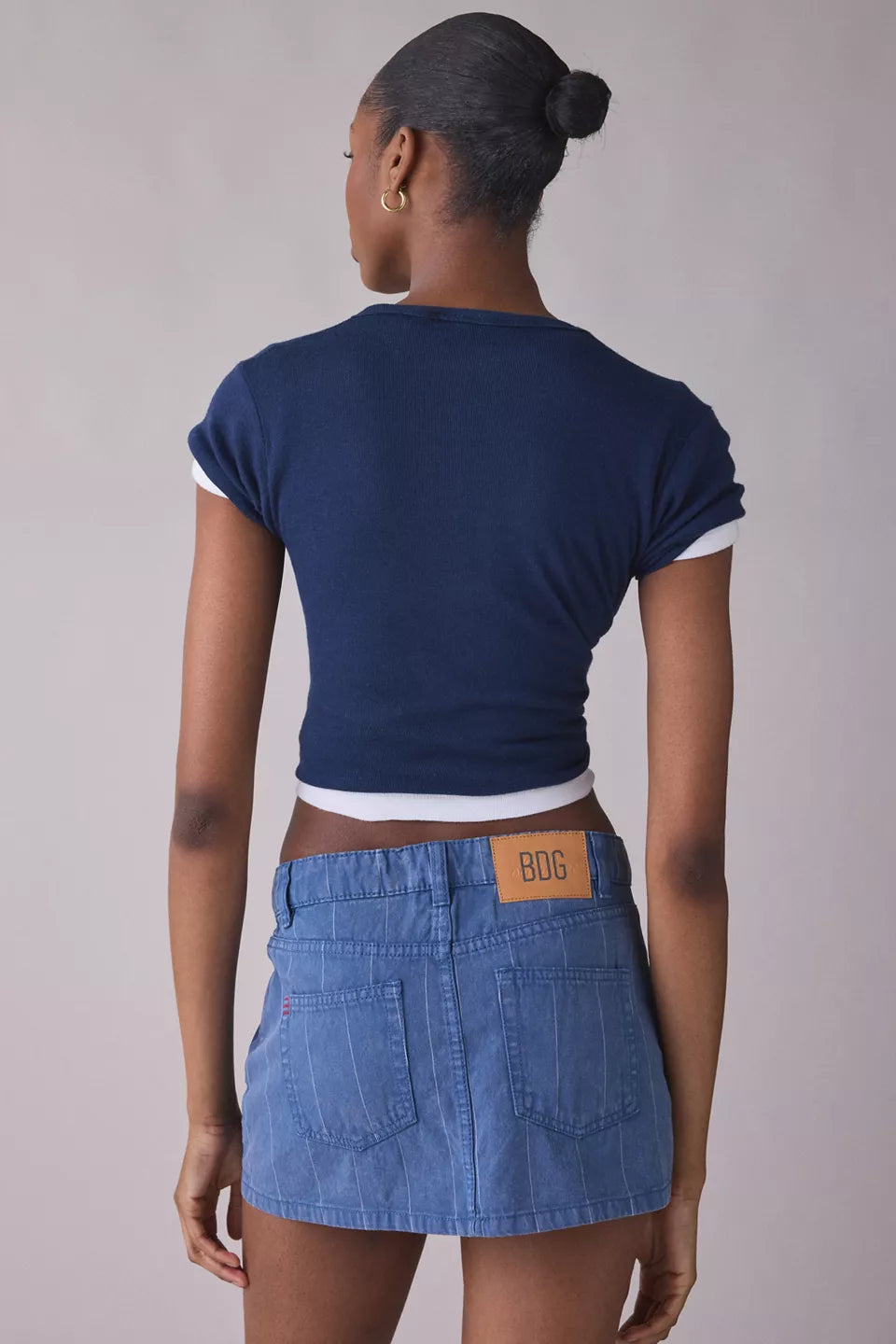 Women's Onna Denim Micro Mini Skirt