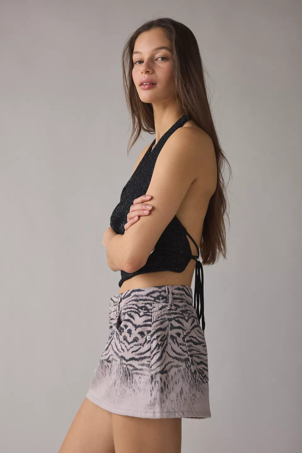 Women's Onna Denim Micro Mini Skirt
