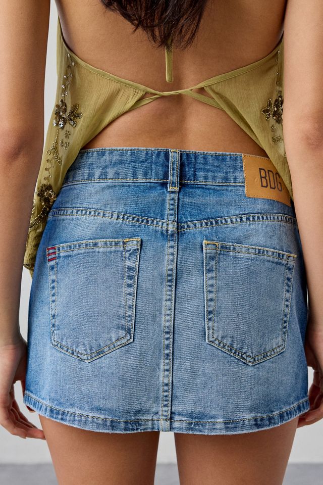 BDG Women's Onna Denim Micro Mini Skirt