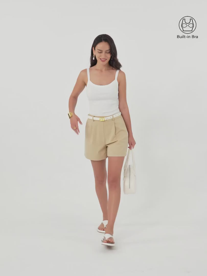 OGLmove Everyday Cotton Low Back Airy Bra Tank White